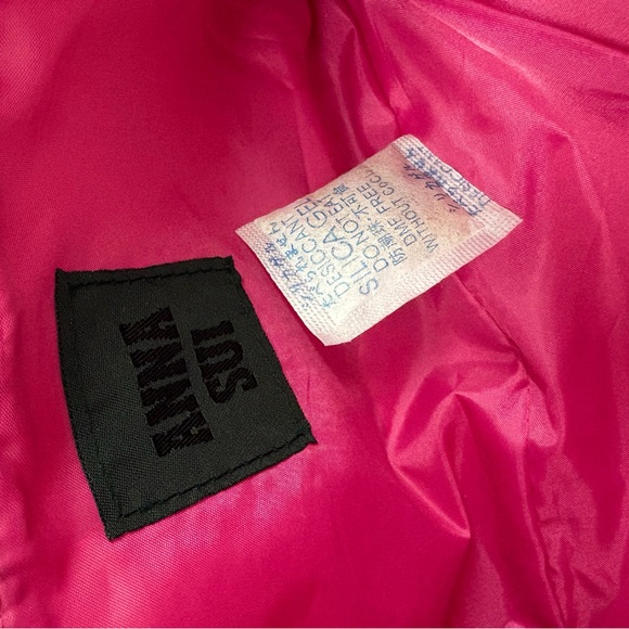 Anna Sui Pink Floral Shoulder Bag with Chain Strap - Picture 5 of 5